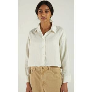 Reistor Crop It Like It’s Hot Shirt in Off-White‎ Hemp Size Medium